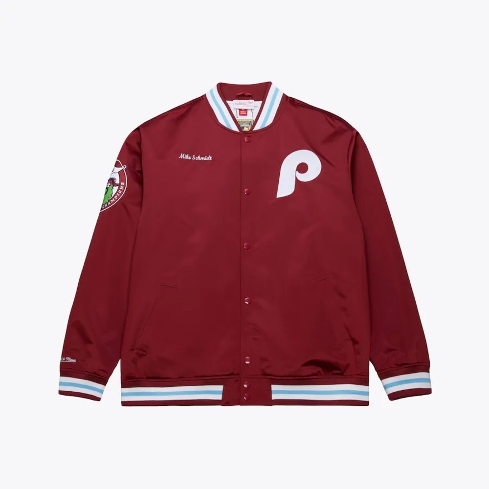 Men's Mike Schmidt Burgundy Philadelphia Phillies Legends Collection NWT